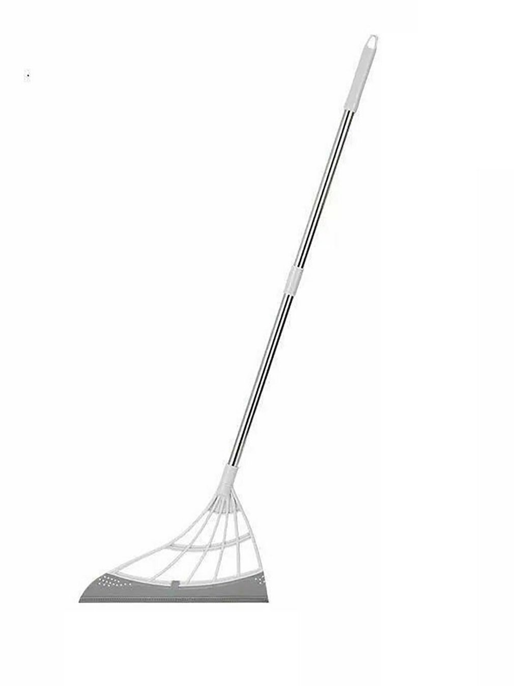 2-in-1 Sweeper Magic Broom Multifunctional Adjustable Wiping Sweeper Floor Squeegee Hair Remover Squeegee For Shower: Grey