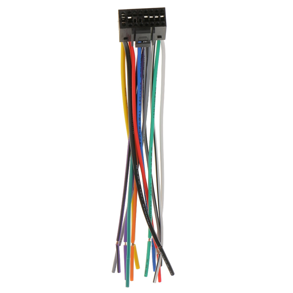 Arnés de cables estéreo para Radio de coche Cable de instalación conector de 16 pines arnés de cables de