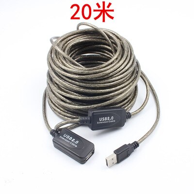 20m/10m/5m usb 2.0 skjøtekabel hann til hunn aktiv repeater skjøteledning forlenger kabel usb adapter