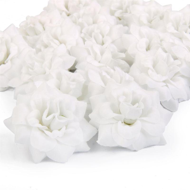 50pcs Silk Rose Flower Heads Artificial Flowers Wedding Decoration Simulation Flower Home Decor For Scrapbooking Handicraft: 3