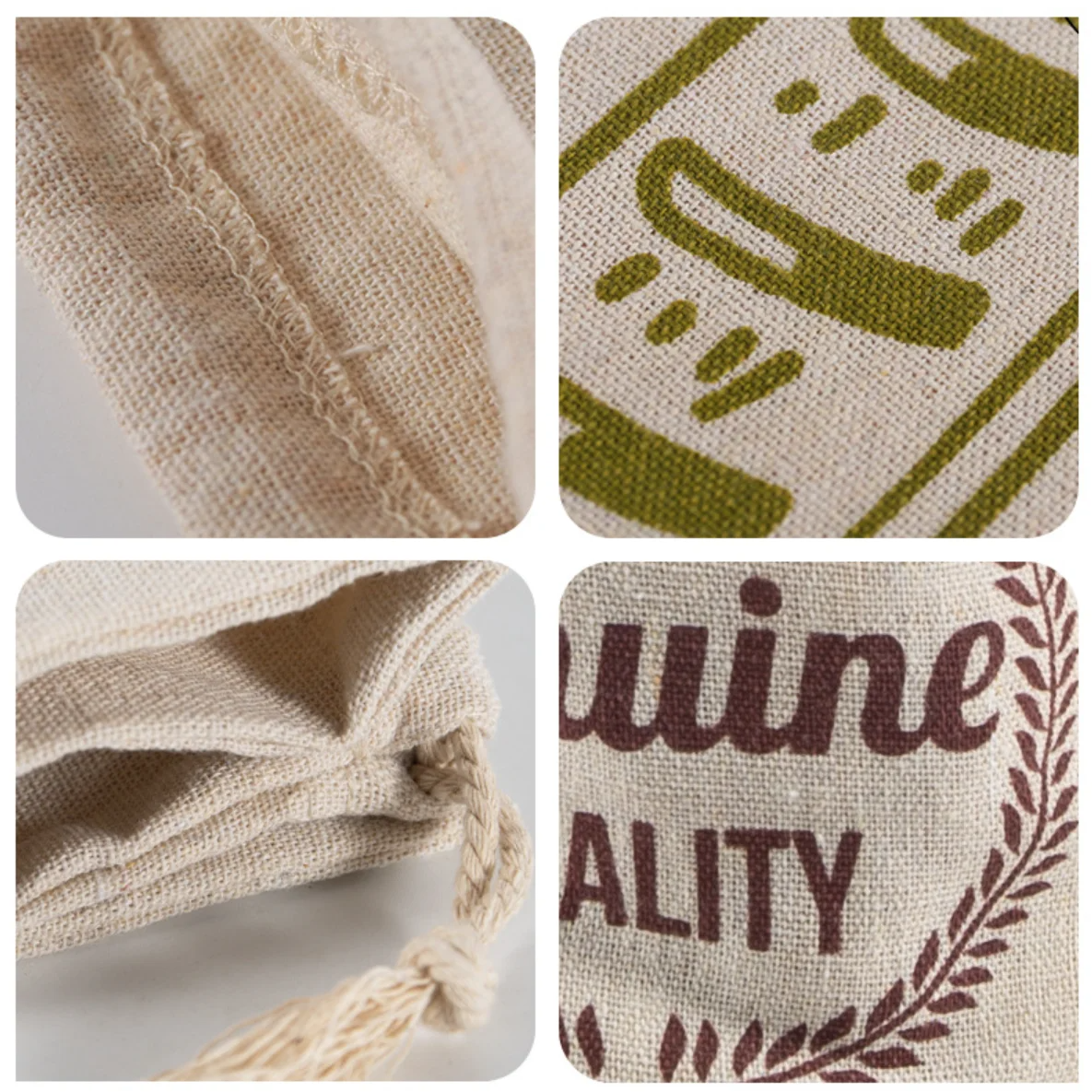 Linnen broodzakken Herbruikbare tas met trekkoord voor brood Zelfgemaakte ambachtelijke broodopbergtas Linnen broodzakken voor stokbrood