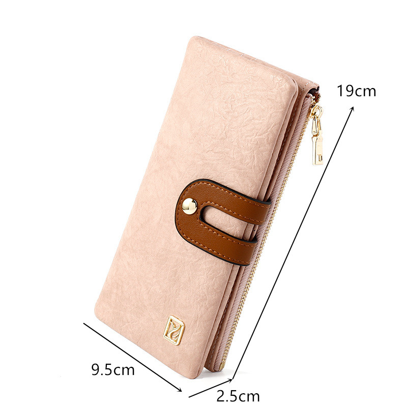 LISM Wallet Women's Long Casual Multifunction Mobile Wallet Multi Card Holder Large Capacity Women Clutch
