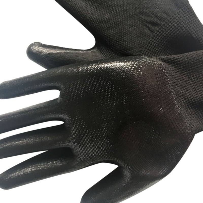 Neue Nylon arbeitsschutzhandschuhe Schwarz öl rutschfeste tragen Anti-schneiden arbeitshandschuhe
