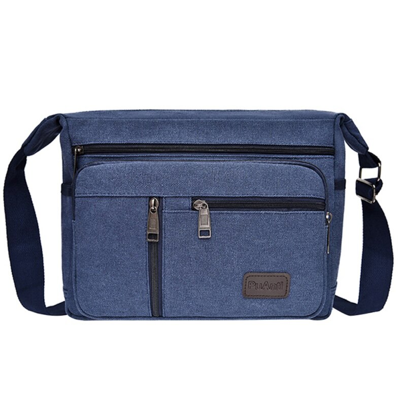 Heren canvas schoudertas grote capaciteit wasbare messenger bag outdoor vrijetijdsreizen crossbody tassen
