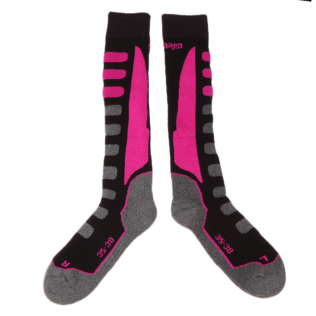 Unisex kinderen volwassenen gewatteerde wintersport thermische prestaties ski snowboard sokken sportsokken thermosokken beenwarmers sokken