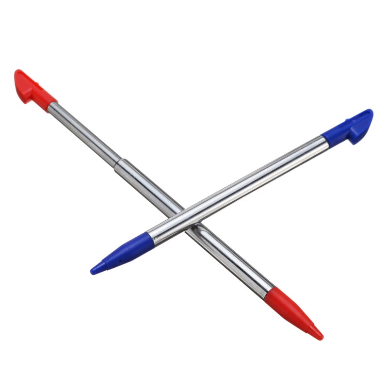 4pcs Variopinta di Tocco Dello Stilo Dello Schermo Penna di Plastica E In Acciaio Inox A Scomparsa Penne Per 3DS LL 4 Colori
