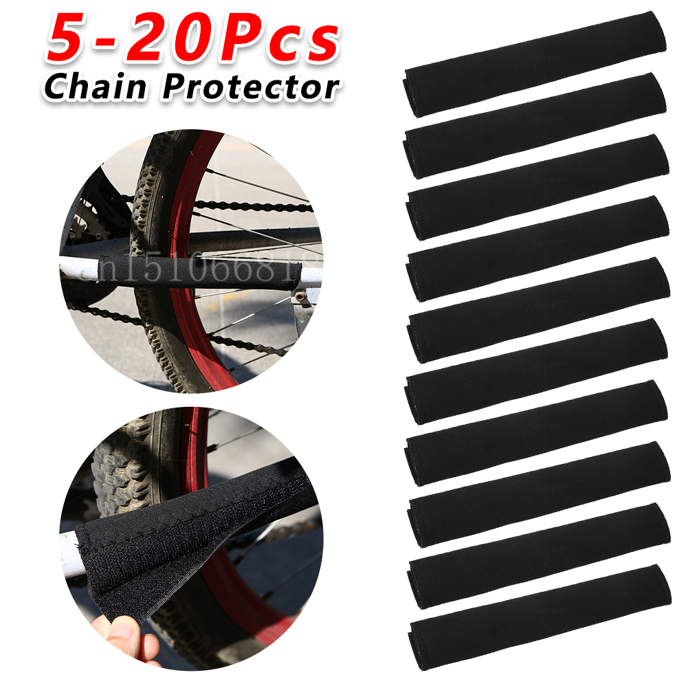 Protector de cadena de cuadro de ciclismo de 5-20 piezas, protectores de vaina de bicicleta de neopreno para protector de cadena de bicicleta de montaña, accesorios para bicicletas