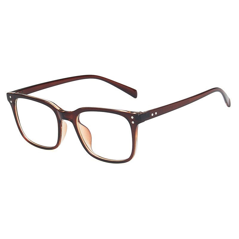 Anti Blue light TR90 Optical Frames Women Men Eyewear Retro Computer Glasses Eyeglasses Ultralight: tea