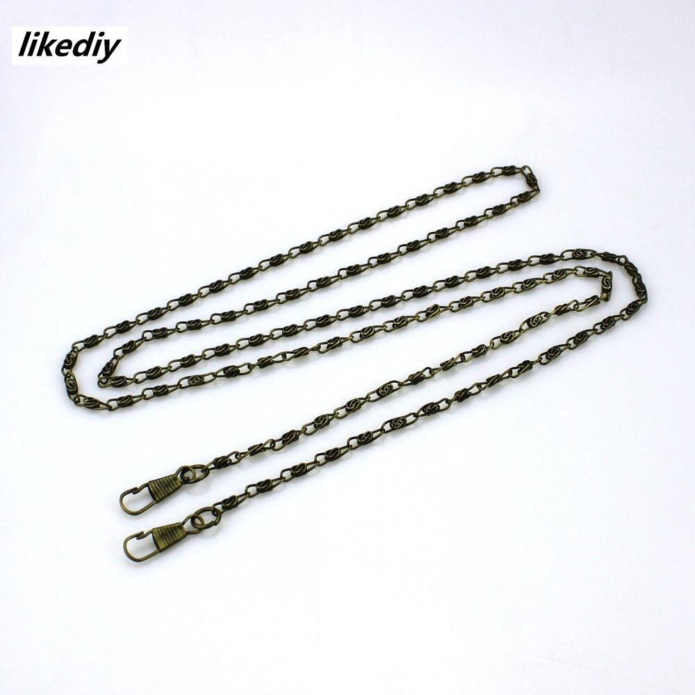 12 pcs/lot Antique bronze Golden Silver Gun black about 120 cm long metal chain for purses/bags DIY purse accessory 4 colors: Antique bronze