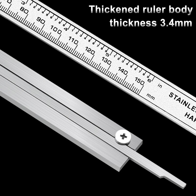 Stainless steel metal shell digital caliper 0-150mm measuring tool color display