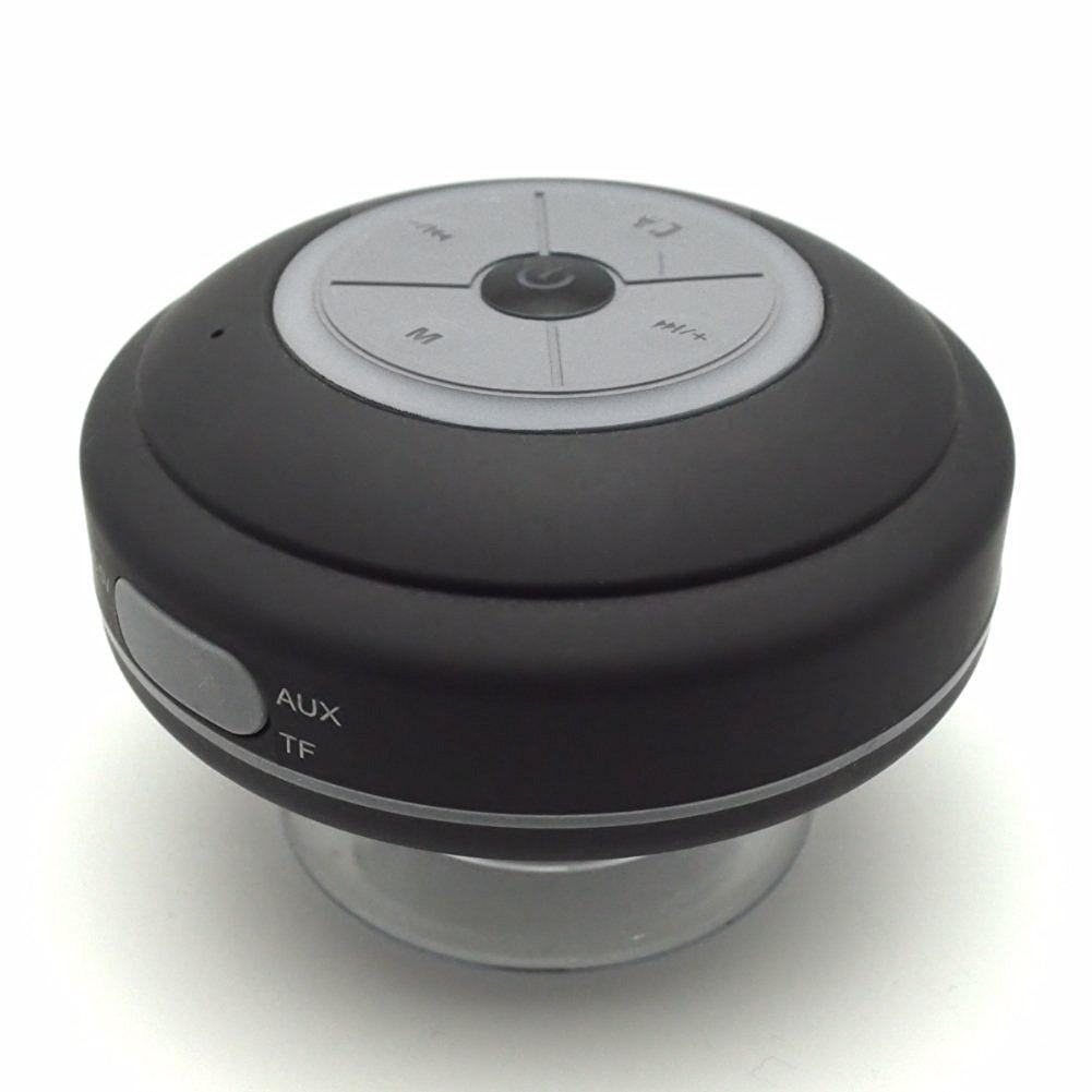 Altavoz Bluetooth para exteriores ventosa impermeable inalámbrico para coche altavoz para teléfono móvil tarjeta de memoria con lámpara LED Radio FM