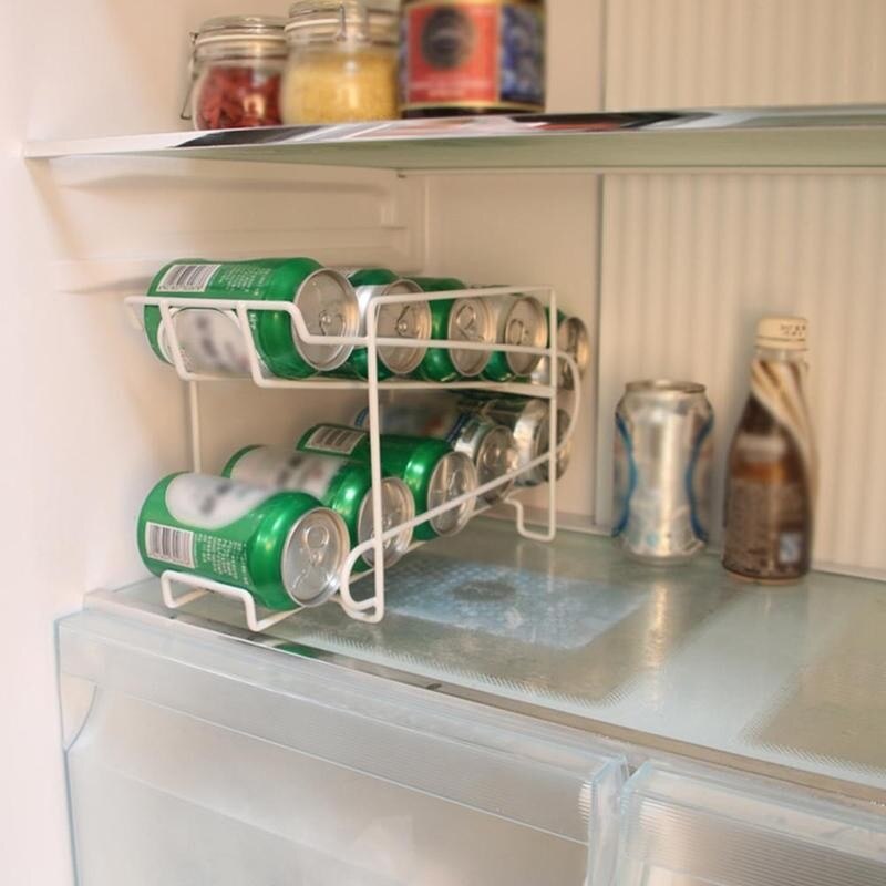 Sodavand dåse køleskab opbevaringsboks beholder dispenser holder rack cola øl køkken drikke dåser drikke drikke køleskab st  l0 d 9