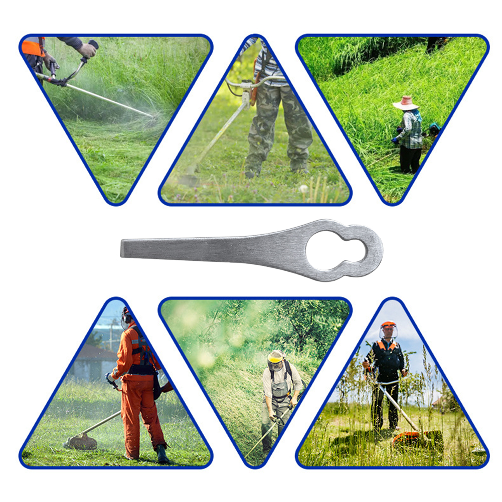 Cuchillas para cortacésped, cabezal de corte de césped de Metal, cuchillas para máquina cortadora de césped, accesorios para herramientas de jardinería, 15-2 uds.