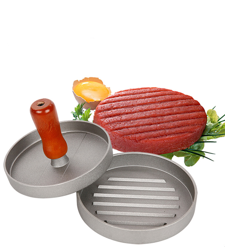 Hamburgare tryck kök diy form aluminiumlegering hamburg pressmaskin köttmaskin senaste