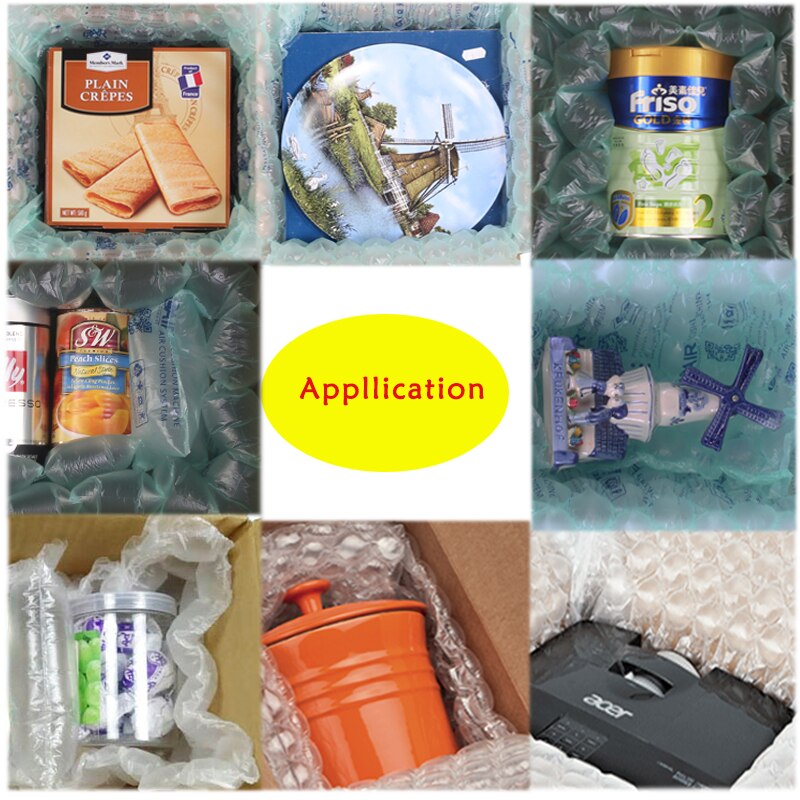 Air Cushion Film 20cm*20um*280Meter Air Bubble Pillow Buffer Filler Air Wrap Roll Degradable Plastics Bags