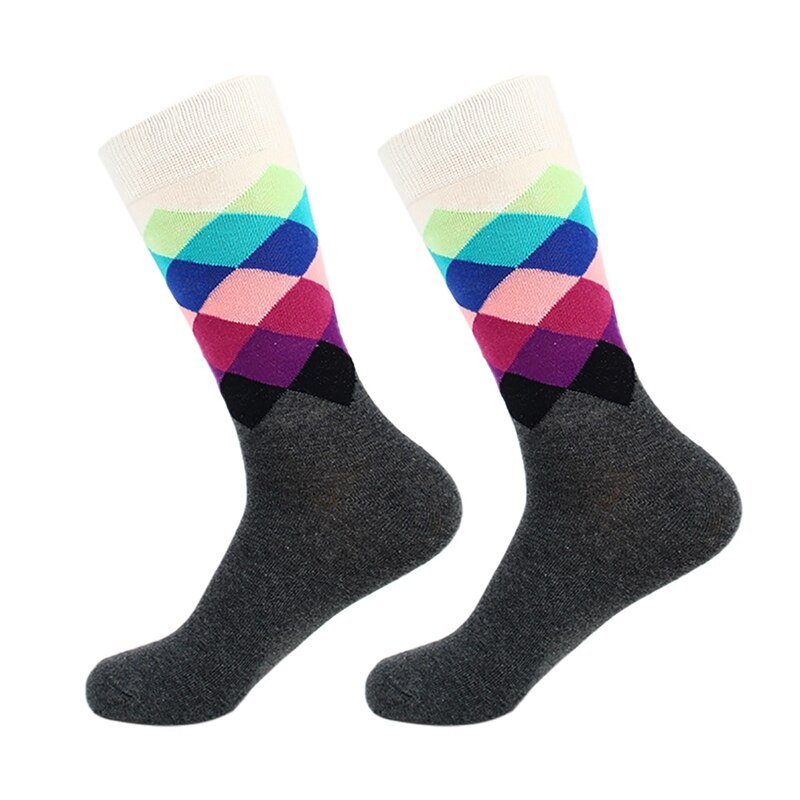 Unisex Sport Socks Gradient Color Style Compression Socks Casual Printed Cotton Blend Dress Long Business Socks1.