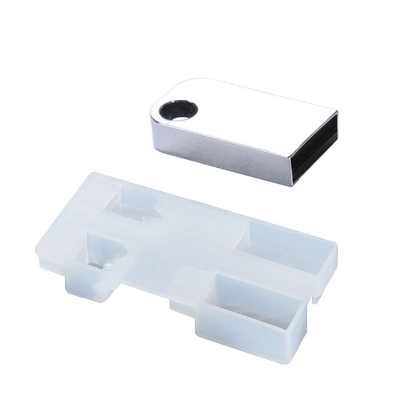 DIY Snow Mountain USB Resin Molds Set with 8G USB Driver Epoxy Resin Making Mold: Black