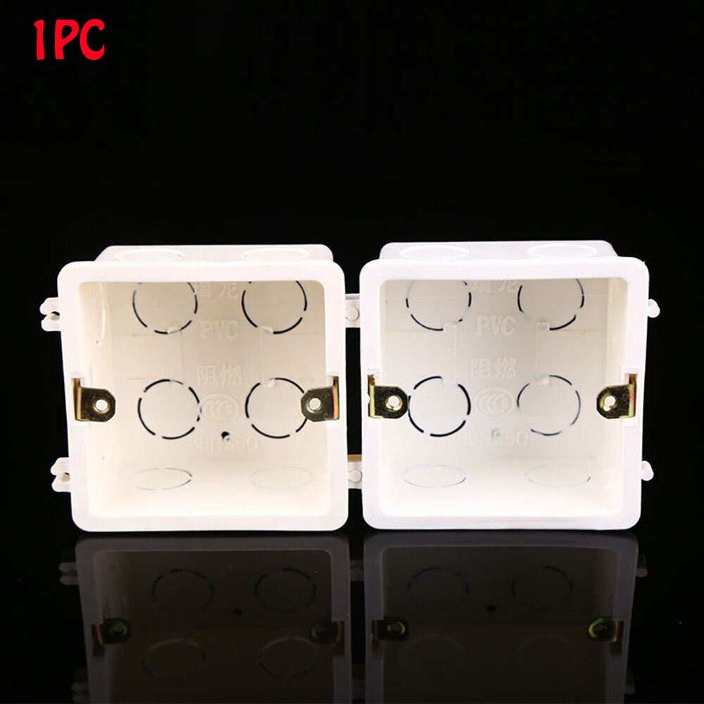 Wall Mounting Box Standard Light Touch Switch Cassette Junction Box Flame Retardant Wiring Back Box Wall Switch Concealed Bottom