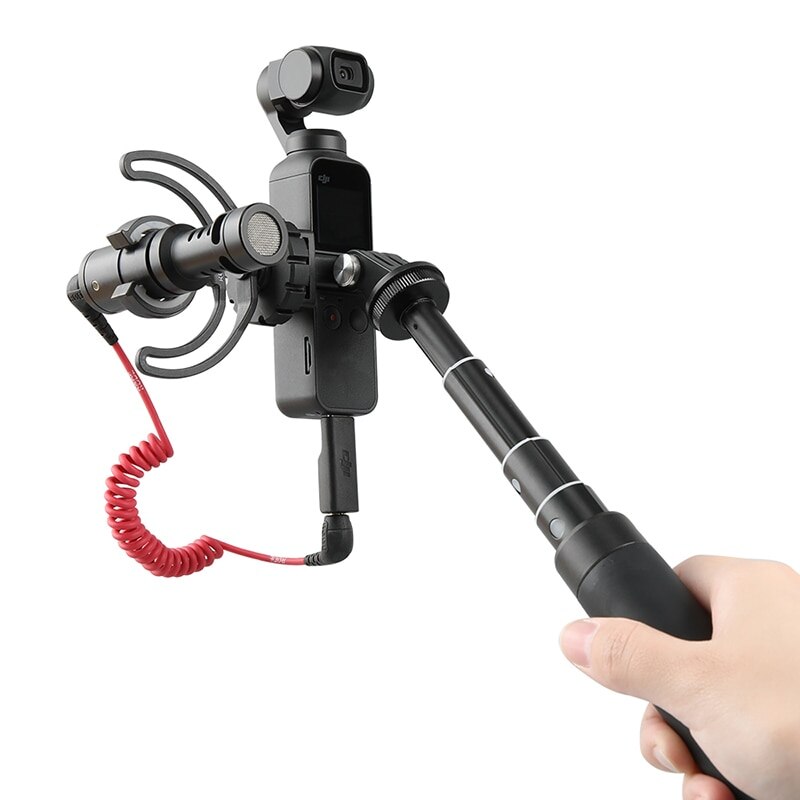 PGYTECH OSMO Pocket-puerto de datos a Zapata fría y soporte Universal para OSMO Pocket 2, accesorios de expansión, soporte Universal