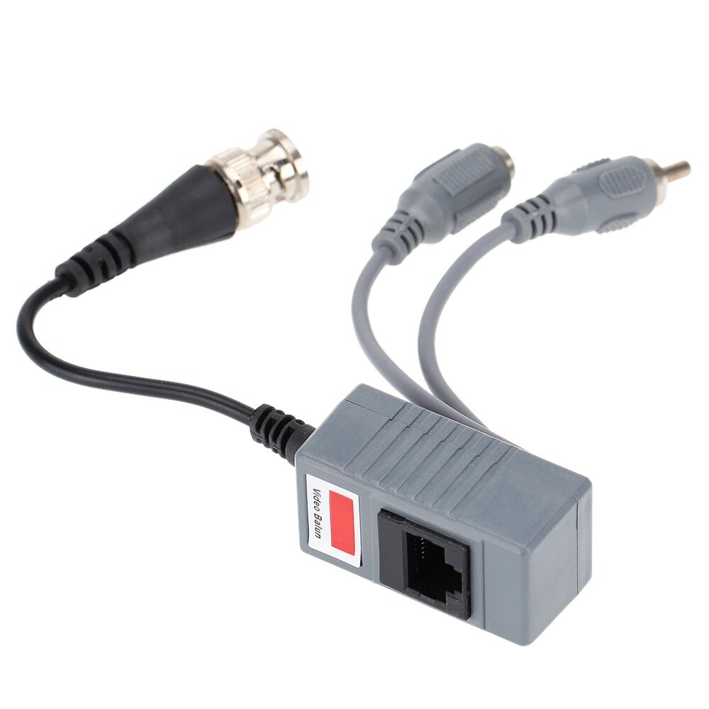 CCTV Camera Audio Video Power Balun Transceiver BNC UTP RJ45 with Audio Video and Power over CAT5/5E/6 Cable