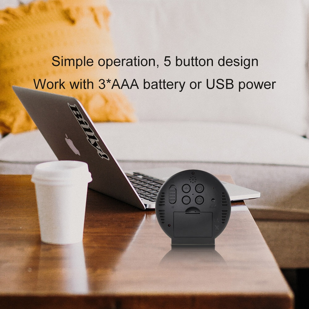 Digital Alarm Clock LED Night Mode Electronic Watch Large Time Temperature Home Decor Table Clock Wake Up Light