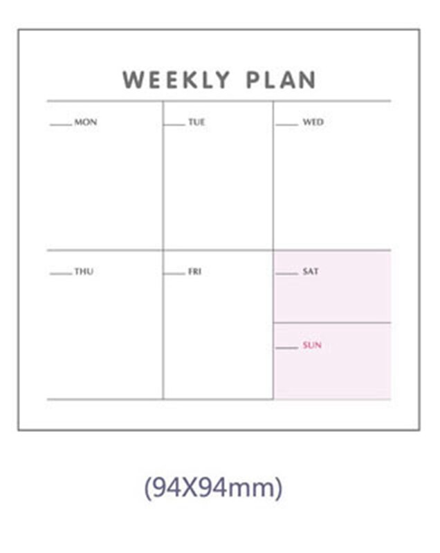 Wekelijkse Maandelijkse Bureau Dagboek Planner Stickers Planning Memo Pad Sticky Notepad Te Doen Lijst Checklist Memo Pad Papier School Kantoor: Design 1 as picture