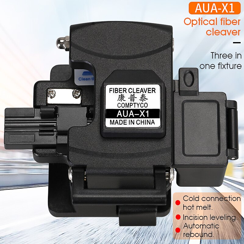 AUA-X0/X1/X2/X3 Vezelmes Ftth Kabel Glasvezel Snijmes Gereedschap Snijder Drie-In-Een Klem Slot: AUA-X1
