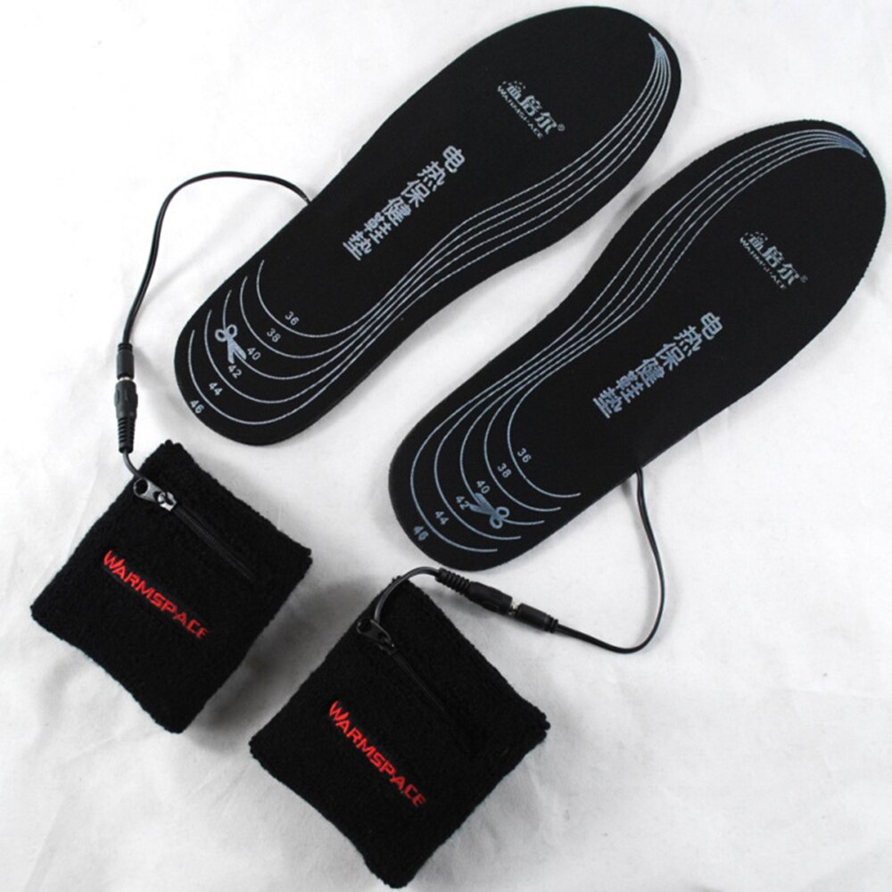 Motorcycle Boots Heated Insoles Battery Powered Winter Thermal Moto Motorcycle Shoes Electric Heating Insoles Keep Warm Unisex