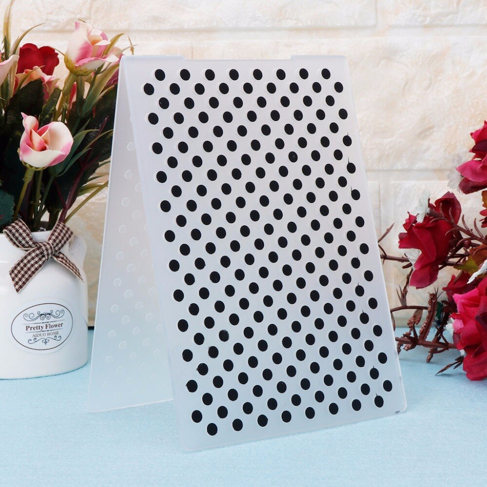 Plastic Embossing Folder Template for DIY Scrapbook Photo Album Card Paper Craft Dot Pattern-S001
