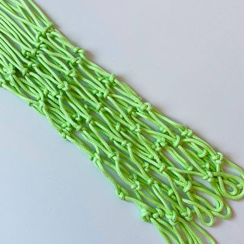 Lysende erstatningsbasketball standardnett for 12 løkker i allværs innendørs eller utendørs tykt lett inn