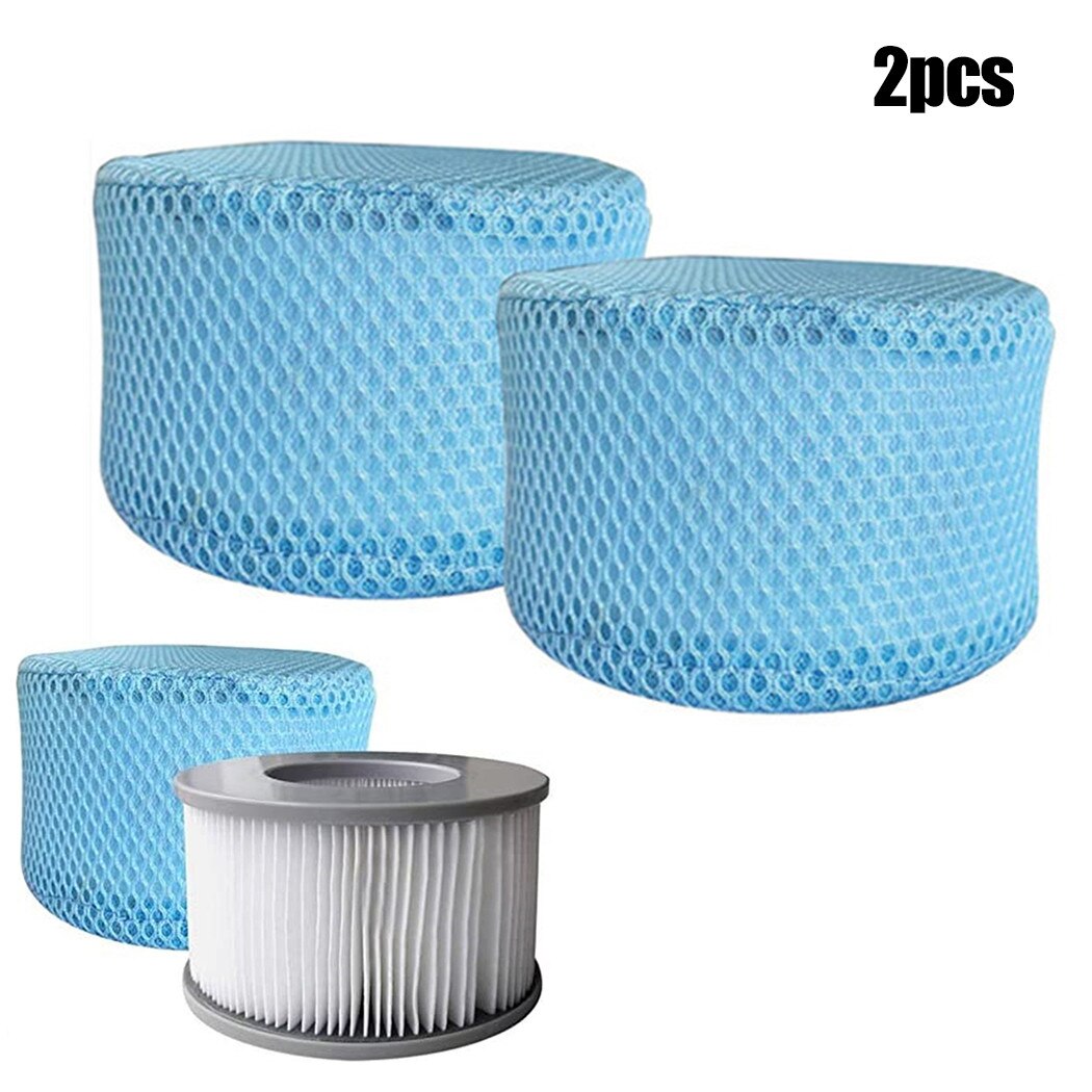 Filtro y cartucho para jacuzzi Mspa, cubierta protectora de malla, colador, accesorios para Spa y piscina, 2 unids/set por juego
