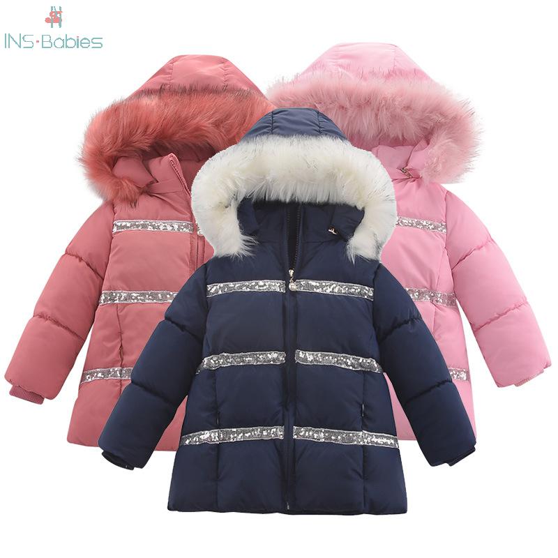 Winter Neue Mädchen Baumwolle Gepolsterte Kleidung Koreanische freundlicher Verdickt Jacke für mädchen Warme rosa Mantel mit kapuze Schneeanzug