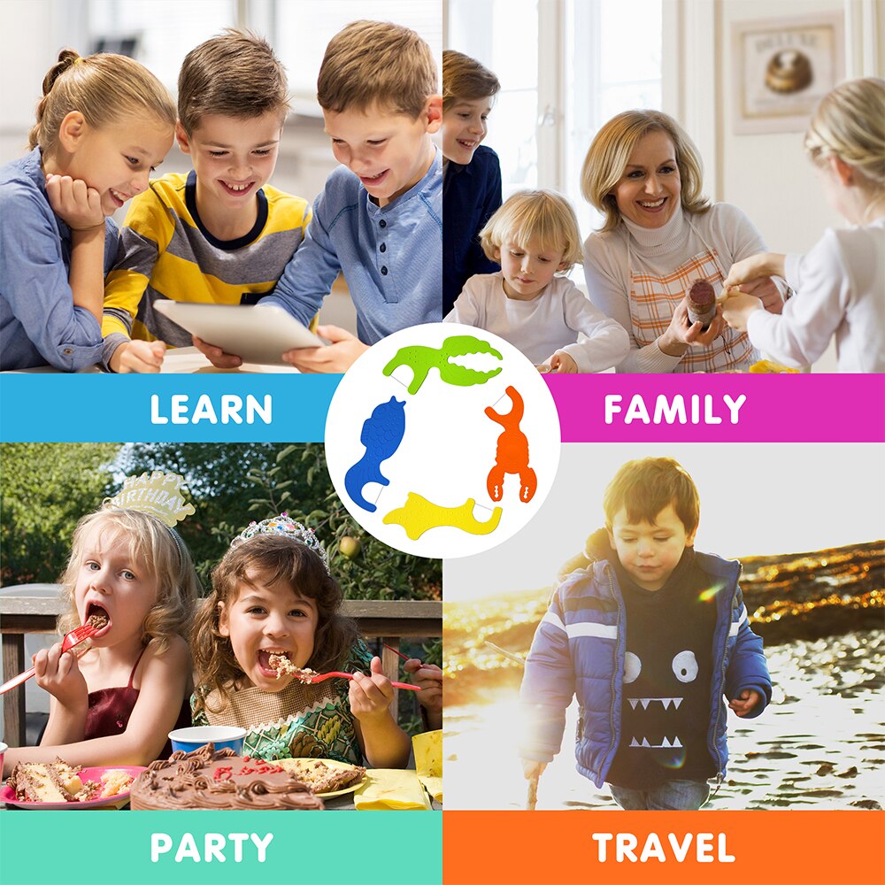 Kingubznis 180pz filo interdentale per bambini ragazzo pulito tra i denti simpatico cavalla a forma di animale filo interdentale er stuzzicadenti con filo