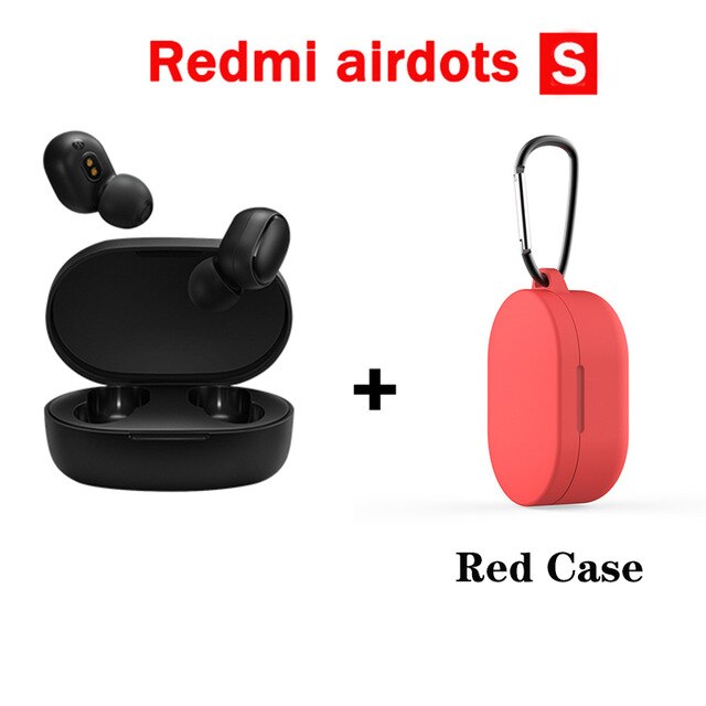 Original Xiaomi Redmi Airdots 2 TWS Earphone Wireless bluetooth 5.0 Earphone Stereo Noise Reduction Mic Voice Control Air2 SE: AirDotsS Red