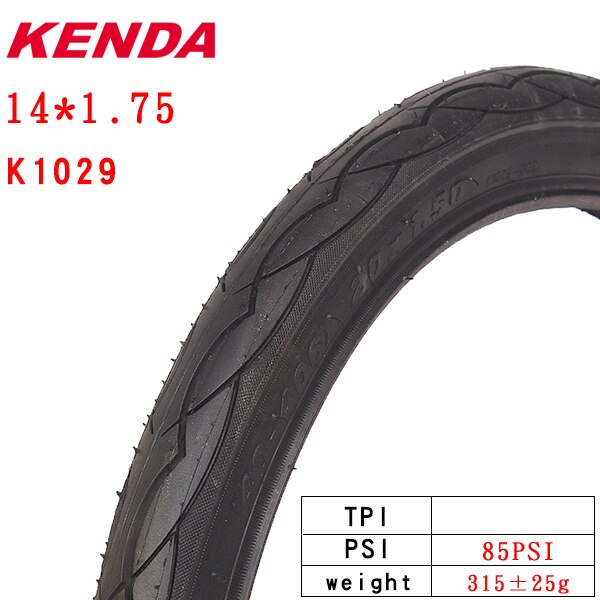 KENDA Children&#39;s Bike tire 12 14 inches Sliding Balancing Car Bike 1.35 1.5 1.75 K909 K912 K193 K1029 Children&#39;s Bicycle tire: K1029  14 X1.75