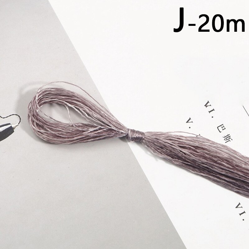 20M Polyester Embroidery Thread Gradient Cross Stitch Floss Threads Cotton Sewing Skeins Skein Kit DIY Sewing Tool Crafts: J