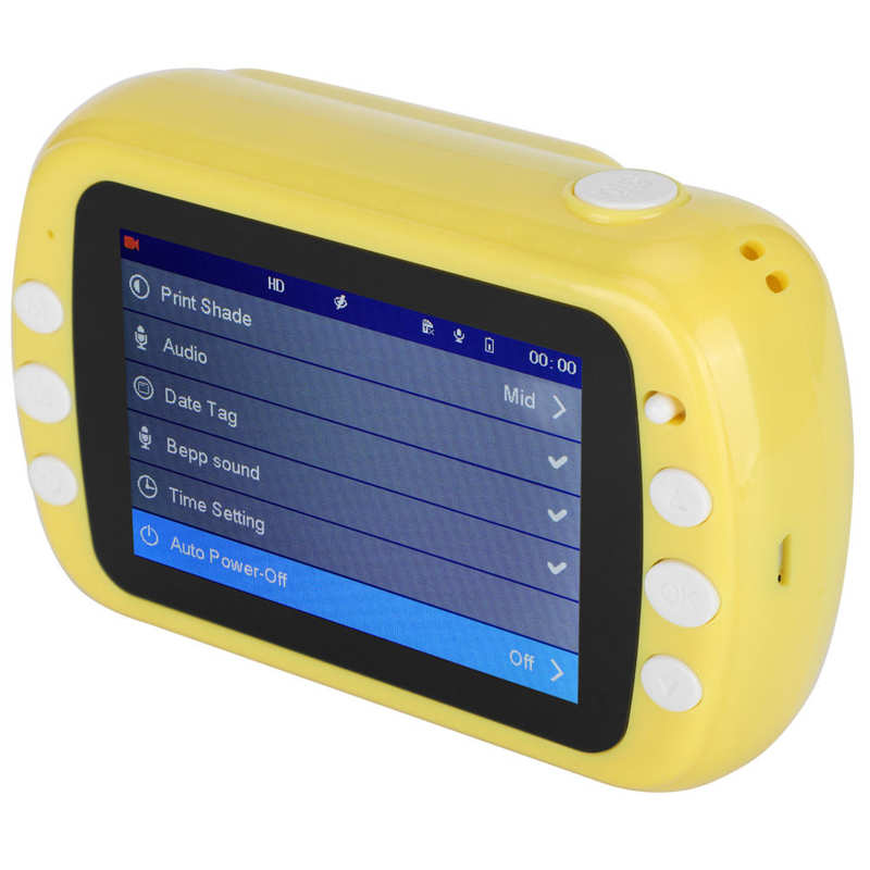 3.5in 1080P Instant Camera Digital Dual Lens Thermal Printing Kids Supports Shooting Recording Video