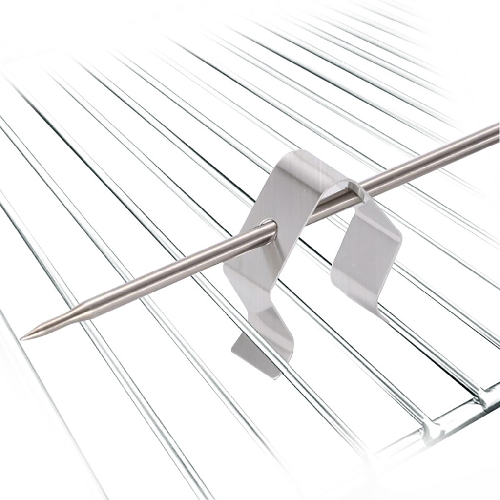 Universal Meat Grill Thermometer Probe Clip Holder BBQ Food Grade 304 Stainless Steel BBQ Stand Barbecue Tools