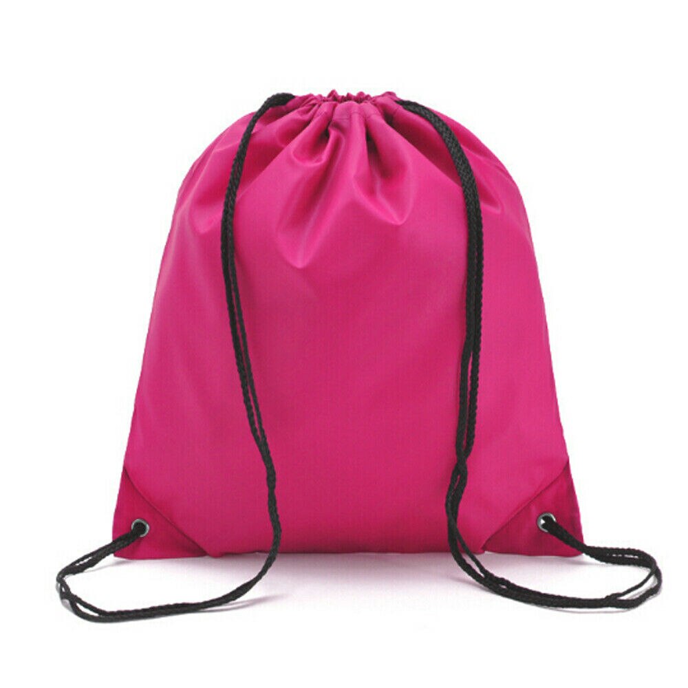 Sac à dos de sport étanche pour hommes et femmes, 7 couleurs unies, Simple, noir, gris, Fluorescent, vert: Rose Red