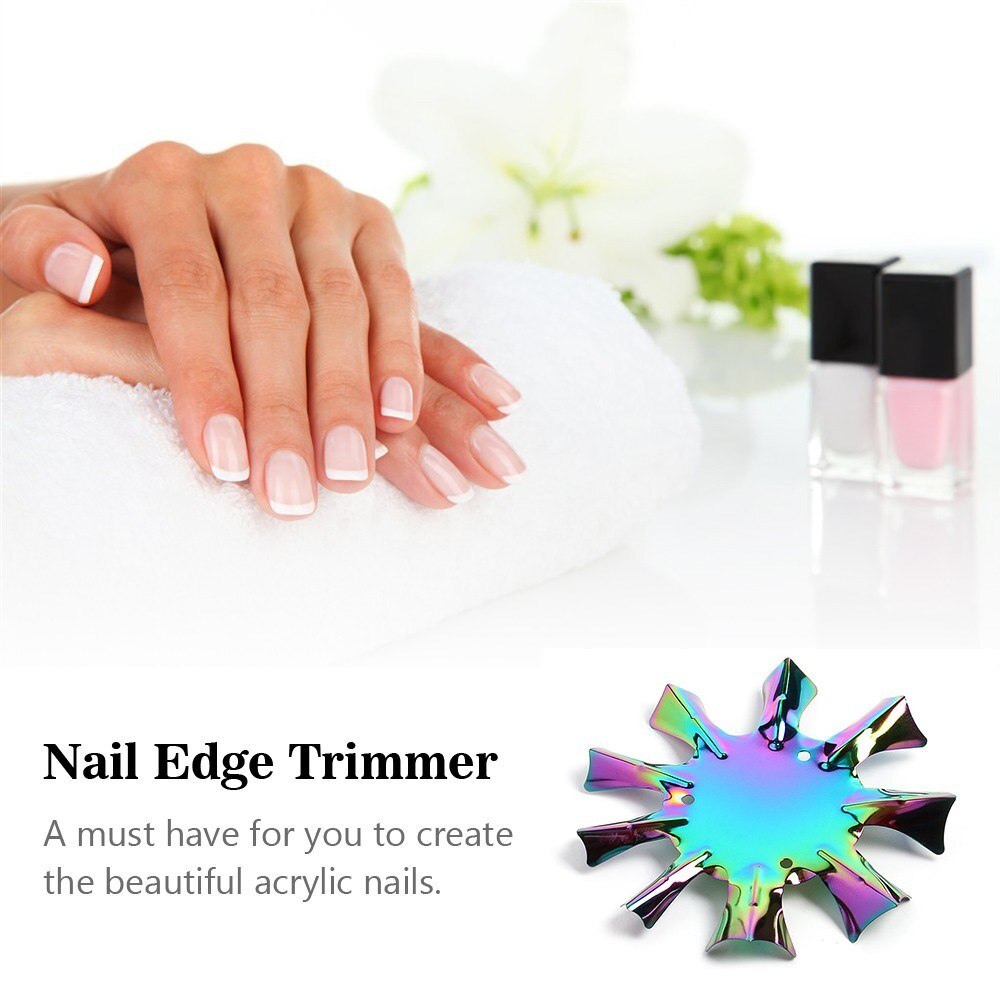 Nail Edge Trimmer Nail Cutter Tool Acryl Nail Gel Voor Creëren Franse Nail Gidsen Glimlach Lijn Nail Art Manicure tool