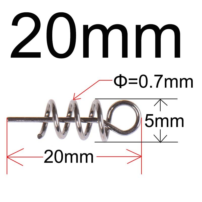 Stainless Steel Fishing pins Spring Twist Lock Fishing Hook Tool Centering Pins Fixed Latch Needle for Soft Lure Bait Worm: 11 / Burgundy