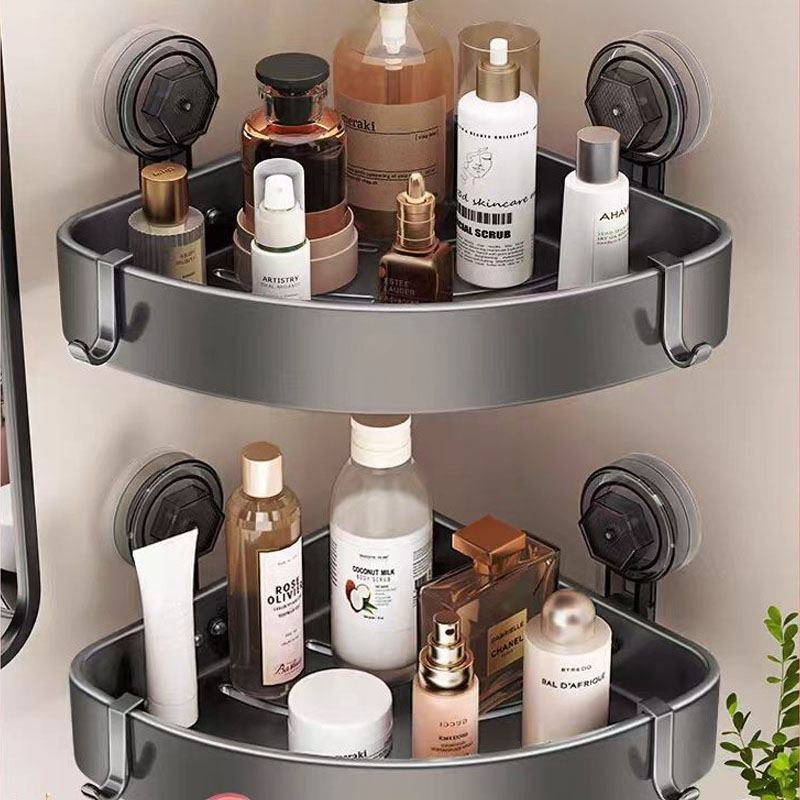 Wall Shelves Bathroom Accessories Sucker Multi Functional Storage Shelf for Shower Without Drilling Organizers Supplies Hardware
