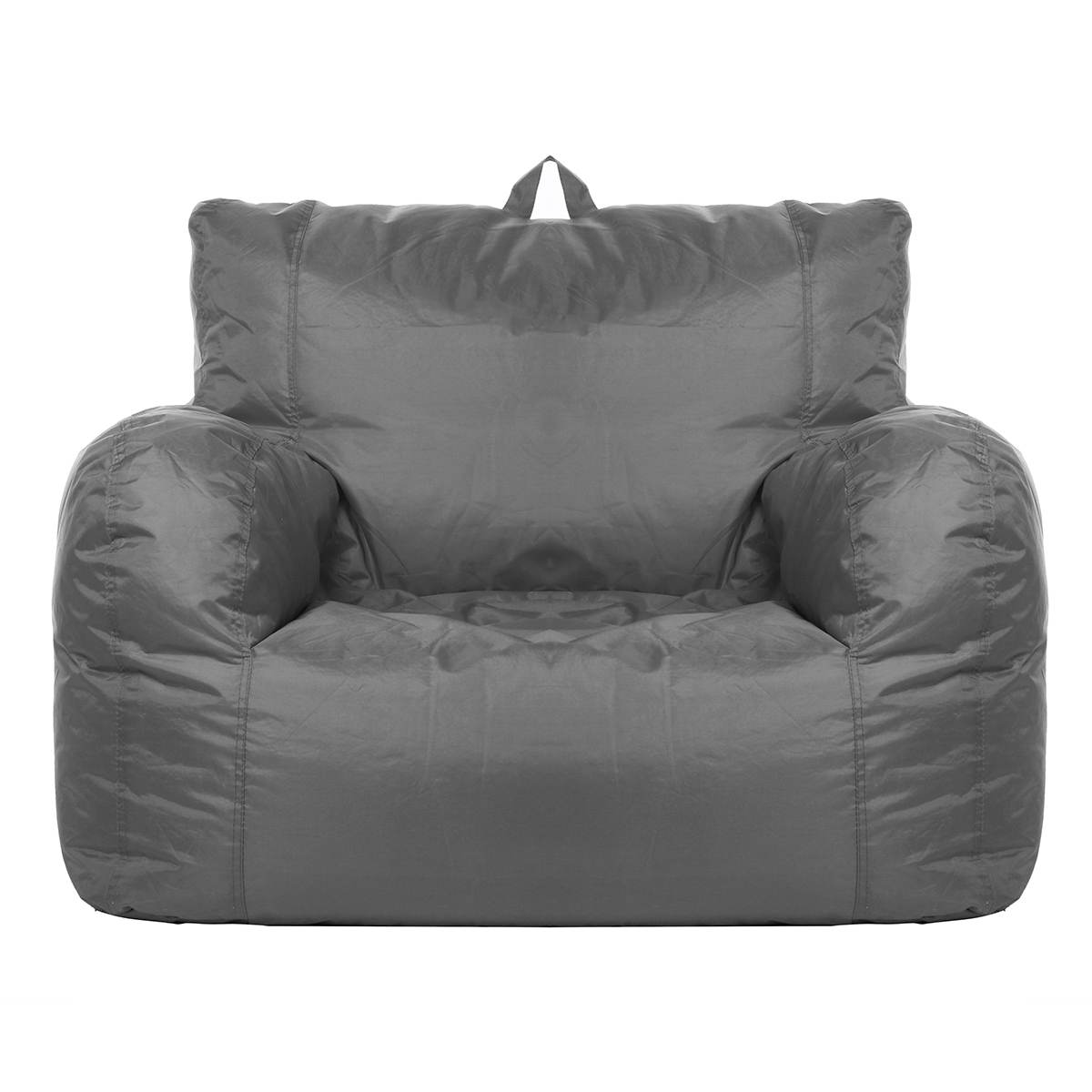 1pc komfortable dovne sofaer betræk stole uden fyldstof 420d oxford klud vandtæt liggestol sæde sækkestol pose puff puff sofa tatami: Mørkegrå
