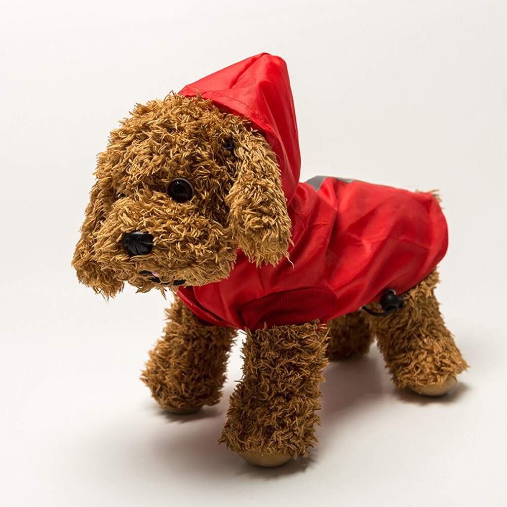 Dog Raincoat Pet Dog Waterproof Rain Proof Hooded Raincoat Elastic Band Breathable Jacket