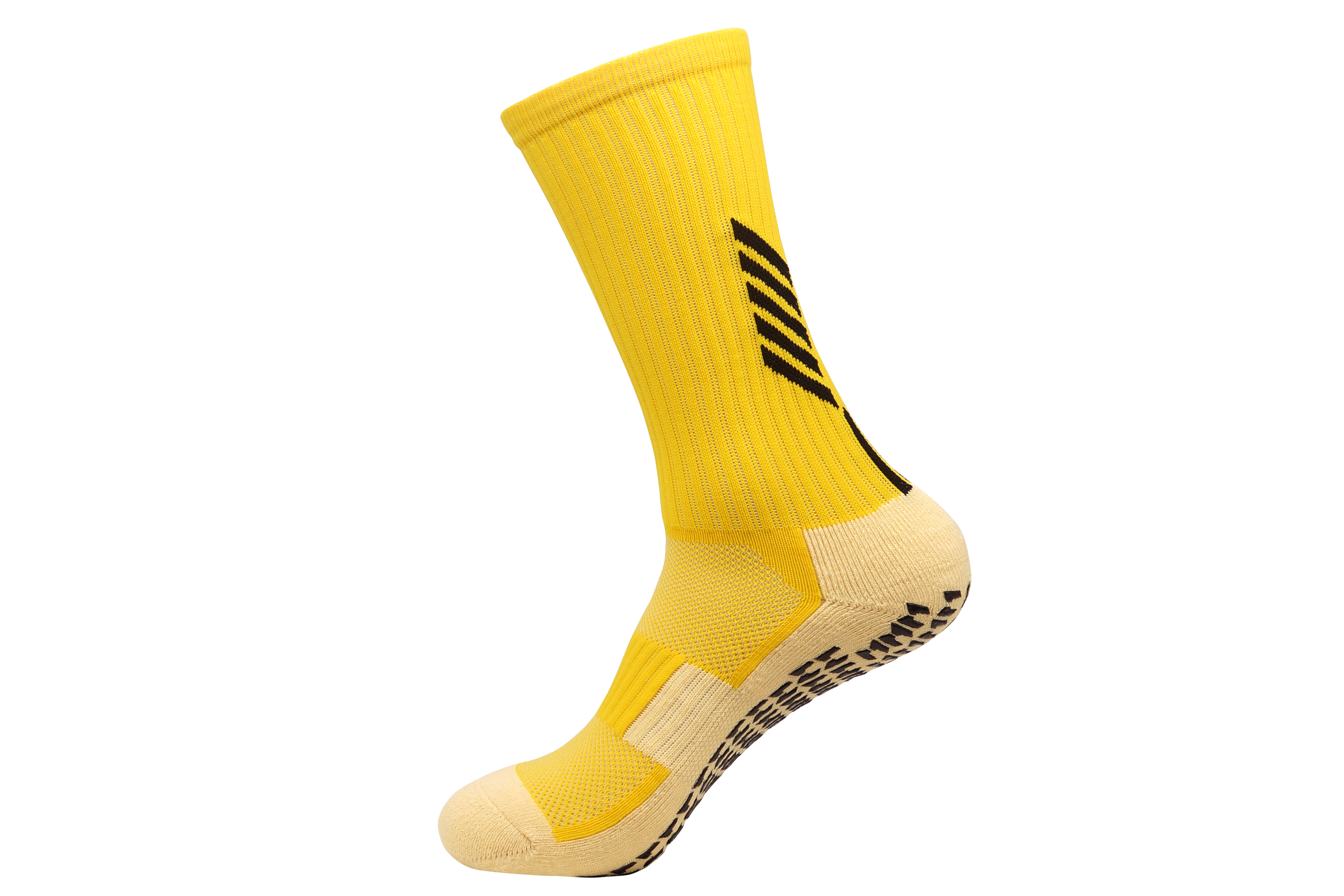 Neue Fußball Socken Anti Slip Fußball Socken Männer Sport Socken Gute Baumwolle Calcetines Die Gleichen Art Wie Die Trusox 9 farben: Gold / L