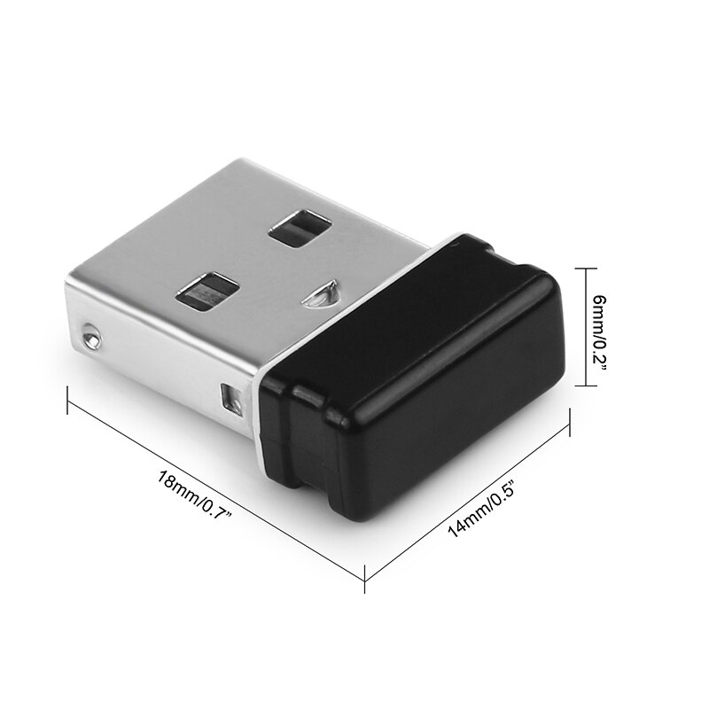 Dongle de récepteur USB sans fil unificateur à 6 canaux fortern pour clavier de souris sans fil M215,M510,M525,M305,M310 etc.