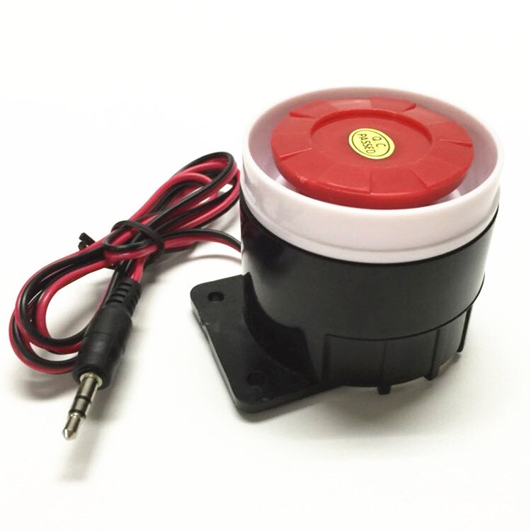 Piezoelectric Buzzer Alarm Horn Anti-theft Alarm Wired 5v 9v 12v High Decibel 402 Police Siren Alarm System Alarm with Autostart