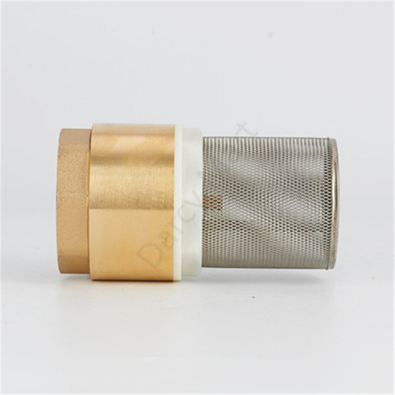 1/2 &quot; 3/4 &quot; 1 &quot; 1-1/4 &quot; 1-1/2 &quot; 2 &quot; bsp indvendigt gevind messing kontraventil med netfilter bundventil fodventil f