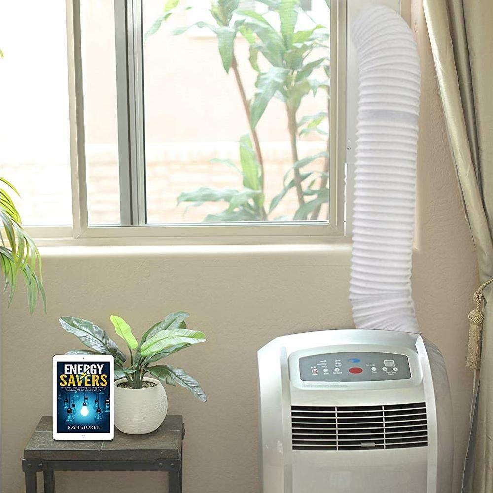 1.5/2m Plastic Air Ducting Pipe Air Conditioner Ducting Hose Flexible Ventilation Tube for Home Bedroom Exhaust Ventilator