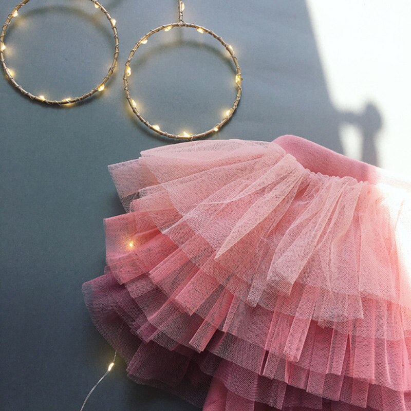 Humor Beer Katoenen Baby Meisjes Leggingstoddler Gradient Mesh Culottes Broek Ballet Broek Voor Kinderen Winter Warme Comfortabele